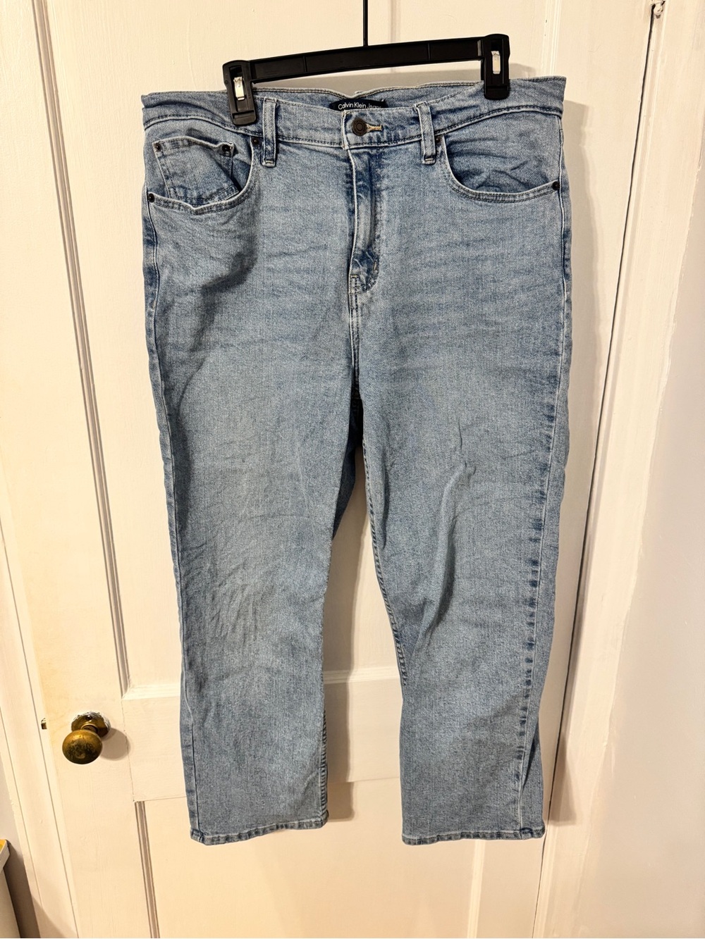 Calvin Klein Jeans Light Blue High-Rise Straight Jeans